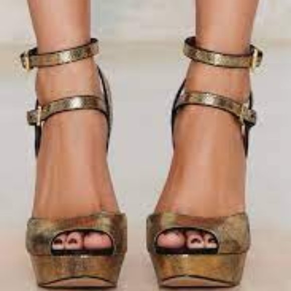 Sam Edelman 8 Nadine Silver Snake Heels - Picture 1 of 9